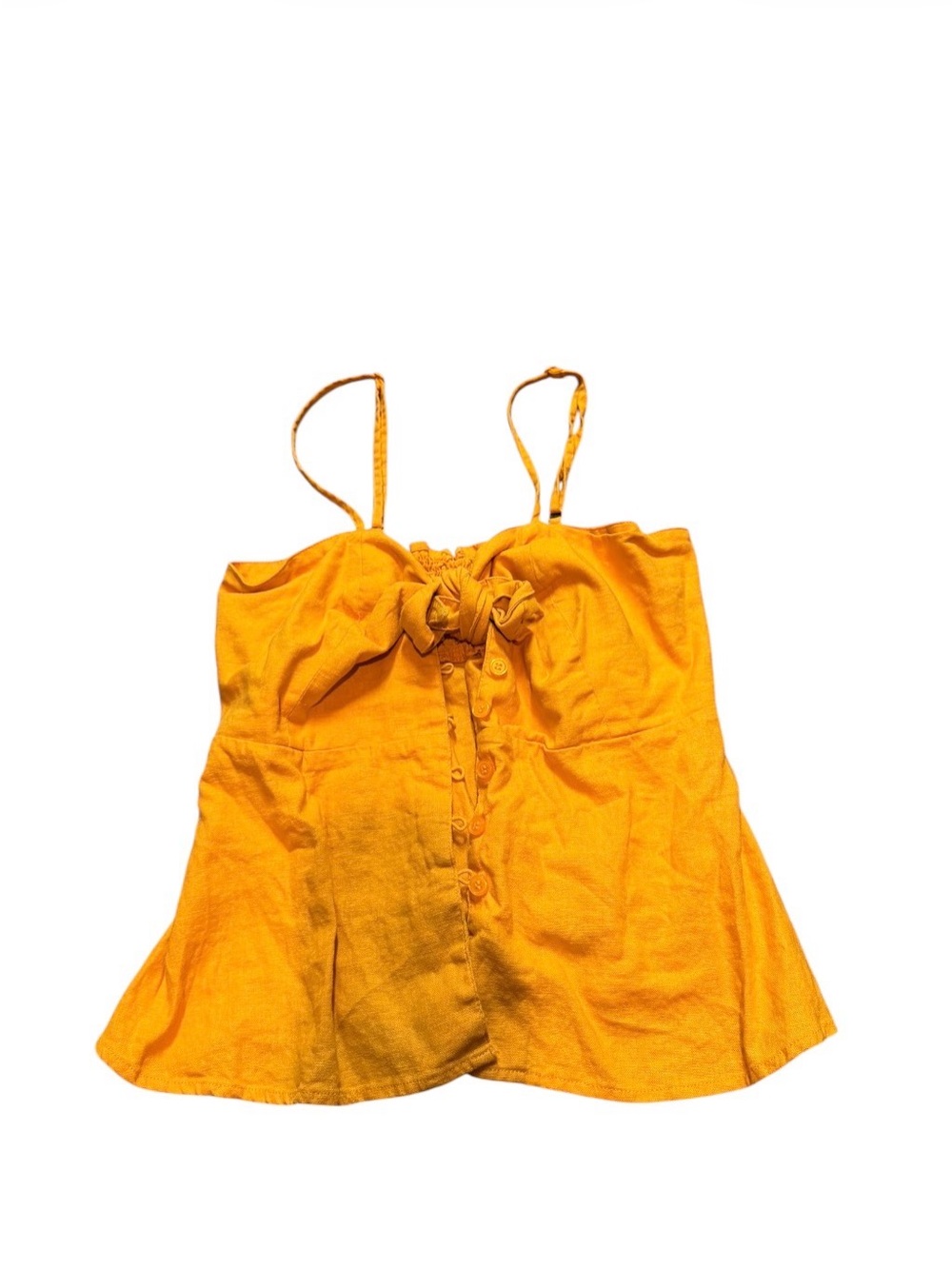 sofia by sofia vergara Yellow Tie-Front Button Camisole